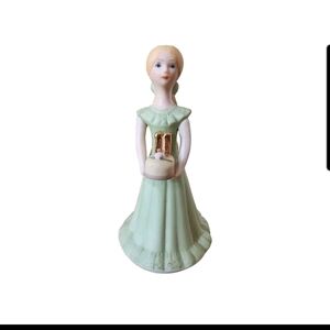 Enesco Growing Up Girl Age 11 Birthday Blonde Porcelain Figurine 1981 Vintage